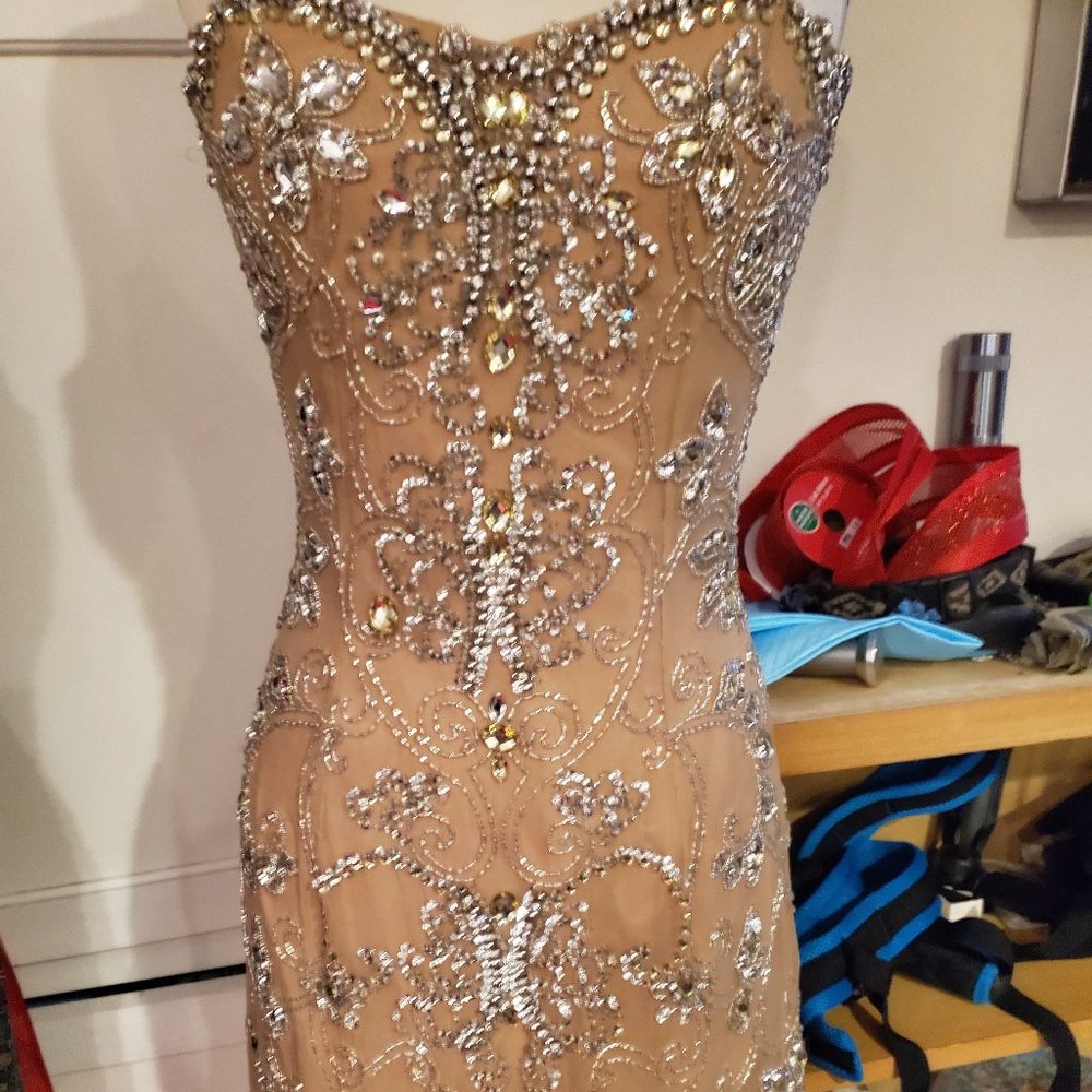 formal dress beaded prom